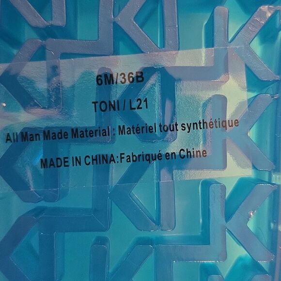 BRAND NEW KARL LAGERFELD TEAL SLIDE with CRYSTAL DETAILS SANDAL R3 - Picture 16 of 16